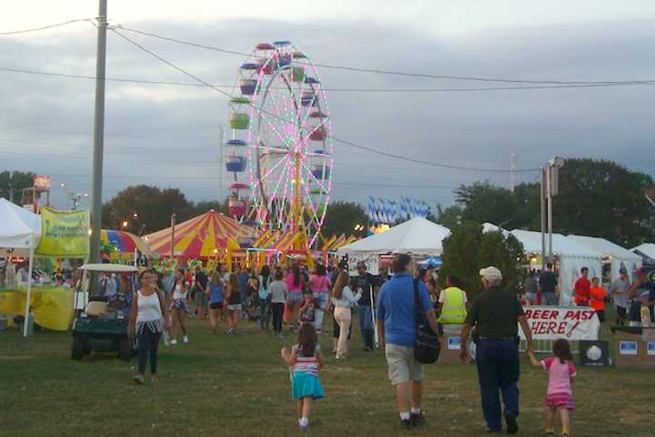 Crowds arrive at Veterans Park for the 37th annual Norwalk Oyster Festival.