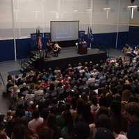 <p>Faculty and administrators gave tips and remarks for a successful school year. </p>