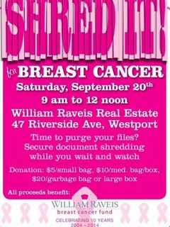 William Raveis In Westport Hosts Shred-It For Breast Cancer