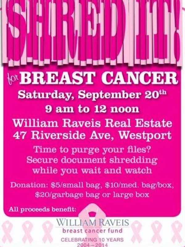 William Raveis In Westport Hosts Shred-It For Breast Cancer