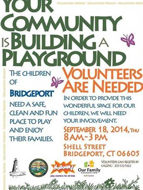 Volunteers Needed To Help Build Playground In Bridgeport Park