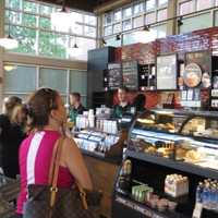 <p>Coffee-thirsty customers lined up at the Renaissance Plaza Starbucks after an 18-day makeover this month.</p>