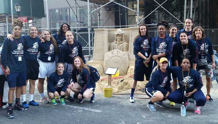 The Pace University women&#x27;s basketball team gathers each year to participate or volunteer in the Stephen Siller Tunnel To Towers Run.