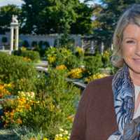 <p>Martha Stewart in Untermyer Gardens</p>