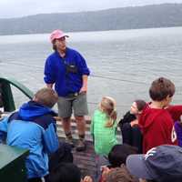 <p>Students and faculty gathered to study plankton and other marine life. </p>