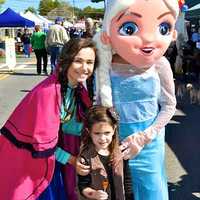 <p>Children took the opportunity to pose with characters. </p>