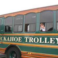 <p>The Tuckahoe trolley is one of the more popular attractions annually at the Touch-a-Truck event. </p>