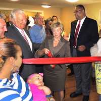 <p>Linda McMahon cuts the ribbon at Liberation Programs Inc.&#x27;s new facility, The Linda &amp; Vince McMahon Center for Women and Children in Norwalk.</p>