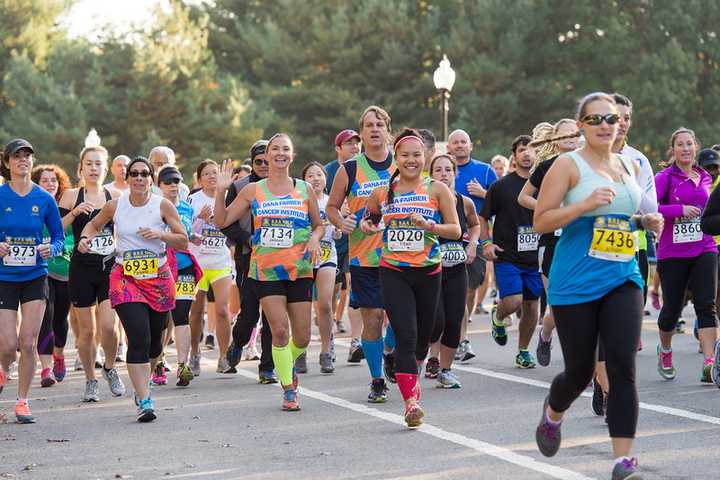 Erin Bloom is among more than 8,000 people participating in a half marathon in Boston on Sunday to raise money for cancer research.