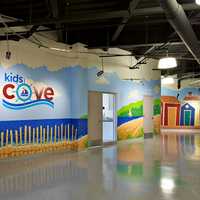 <p>The new 13,000-square-foot kids wing has spacious, age-specific classrooms and kid-themed play areas.</p>