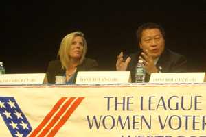 Fawcett, Hwang Talk Spending, Education In Westport Debate