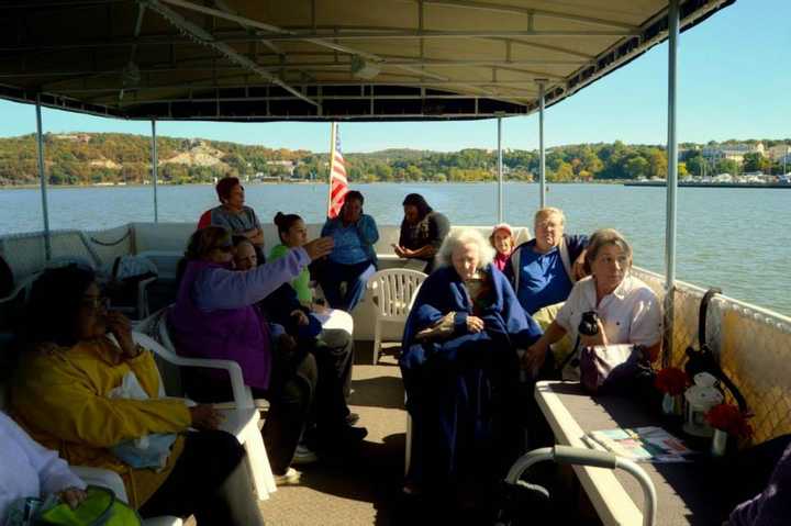 Members of the Cortlandt Healthcare Facility aboard the Evening Star cruise boat