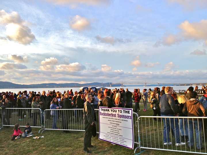 The sun shinned on Rocktoberfest, Irvington&#x27;s first food and music festival in Matthiessen Park