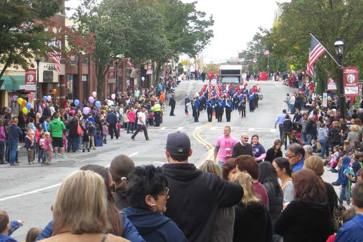 Hundreds Line Harrison Streets For Columbus Day Parade