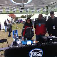 <p>Disc jockey Jimmy Fink, far right, with The Peak Street Team at the 1st Annual Harbor Island International Beer Festival Saturday, Oct. 11 in Mamaroneck.</p>