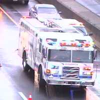 <p>Cleanup continues on I-95 in Greenwich.</p>