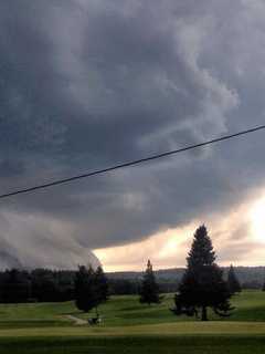 Cloudy Skies Kick Off Rainy Week In New Canaan
