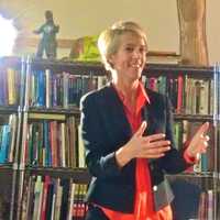 <p>Zephyr Teachout spoke about her book &quot;Corruption in America: From Benjamin Franklin&#x27;s Snuff Box to Citizens United&quot; at Curious-on-Hudson in Dobbs Ferry on Oct.16, 2014</p>