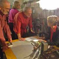 <p>Zephyr Teachout signed copies of her book.</p>