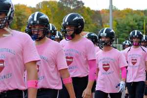 John Jay Football Team Dons Pink For Breast Cancer Awareness