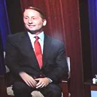 <p>Rob Astorino, left, and Gov. Andrew Cuomo just as Wednesday&#x27;s debate came to an end.</p>