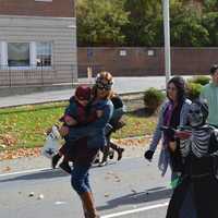 <p>Marchers in the 18th annual Halloween parade in Somers.</p>