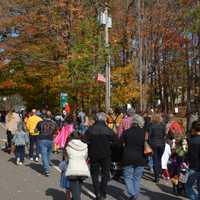 <p>Marchers in the 18th annual Halloween parade in Somers.</p>