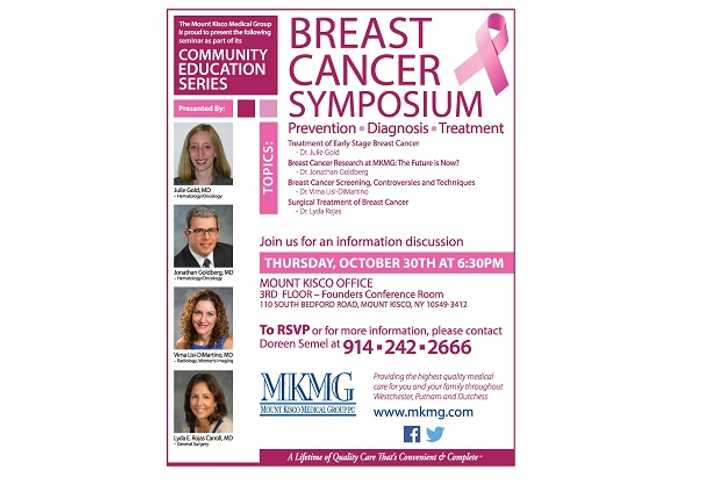 Mount Kisco Medical Group Plans Breast Cancer Symposium