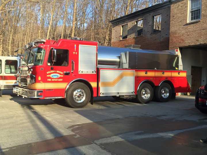 Crews from several fire departments aided in battling a fire in a vacant Goldens Bridge home. 