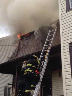 Ossining Firefighters Battle House Blaze