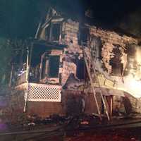 <p>A fire gutted an abandoned home in Buchanan. </p>