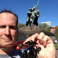 <p>Weston&#x27;s Rich Milliman ran the Marine Corps Marathon on Oct. 26. Milliman, 51, finished his fifth marathon.</p>