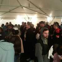 <p>Fans of Chick-Fil-A huddle under a heated tent overnight for a chance to win free food for a year. Everyone who spent the night was a winner. </p>