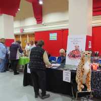 <p>There was a wide range of vendors at the Westchester County Center for the cat show. </p>