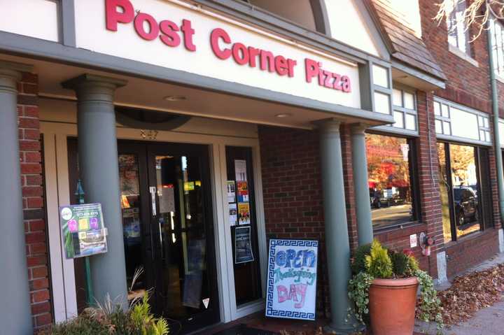 Post Corner Pizza in Darien will be one of several restaurants open for dinner on Thanksgiving.