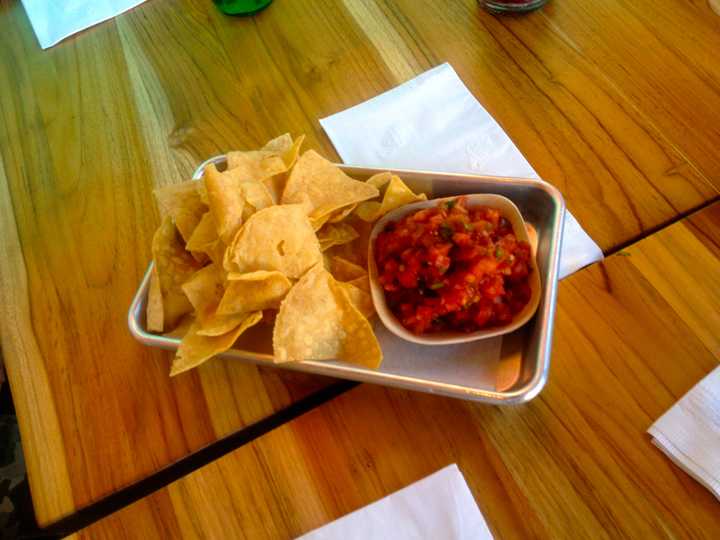 Chips and salsa at The Taco Project in Tarrytown