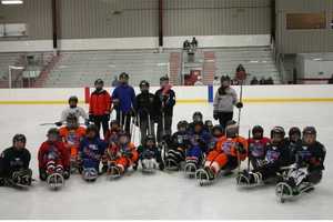 Wheelchair Sports Federation Holds First Practice In Brewster Ice Arena