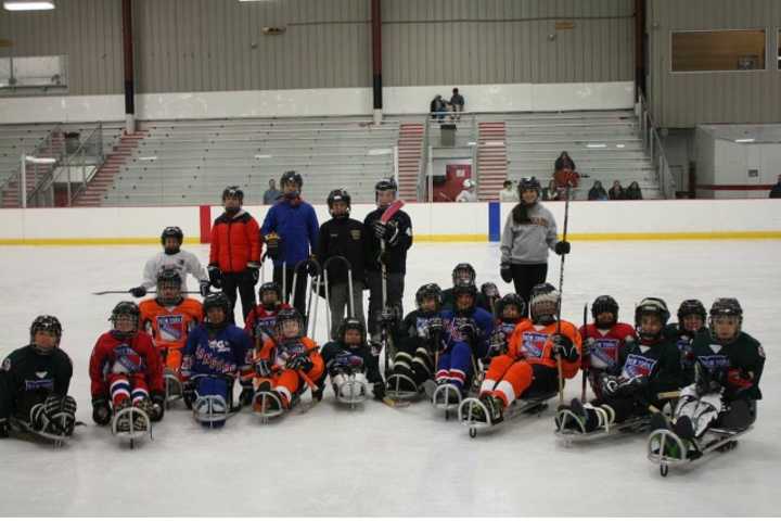 Wheelchair Sports Federation Holds First Practice In Brewster Ice Arena