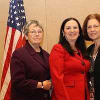 <p>Directors from the four sponsoring hospices honor local veterans. From left, Mary K. Spengler&#x27; Renee Levesque,Rose Rosenberg and Wanda Orton.</p>