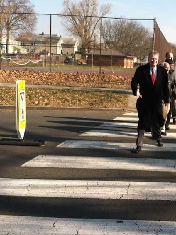 Stamford Takes Big Steps, Installs Stanchions To Improve Crosswalk Safety