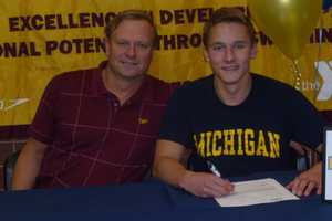Wilton Swimmer Follows Father's Footsteps To Michigan
