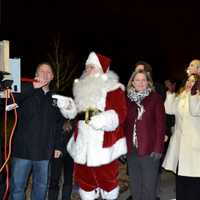 <p>Lights -- and action! Westchester County Executive Rob Astorino -- with Santa by his side -- officially starts the Kensico Winter Wonderland.</p>