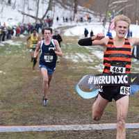 <p>Ridgefield&#x27;s Austin Gilbert won the Nike Cross Nationals Northeast championship Saturday.</p>