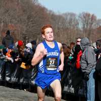 <p>Darien&#x27;s Alex Ostberg runs to victory in the FootLocker Northeast Regional championships in New York on Saturday.</p>