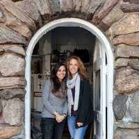 <p>Lauren Mazzullo, left, and Rebecca Karson, right, own gather in Old Greenwich.</p>