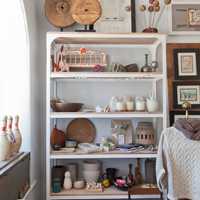 <p>A display of goods at gather in Old Greenwich.</p>