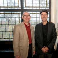 <p>Conservatory Board President Rodd Berro of Armonk and featured performers and Conservatory jazz faculty Alma Micic and Rale Micic. </p>