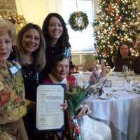 <p>From leader, Luncheon Committee host Carol Bender, Valerie Fine Limekiller, Brook Tyler Hanna, Virginia Kathryn Hefti, Judith Hernstadt, Will Roseman, Faith Forliano and Richard Forliano.</p>