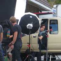 <p>The final take in which Ellen Page hops out of the pickup truck to confront a driver and/or get a cup of coffee during the filming of &quot;Freeheld.&quot;</p>