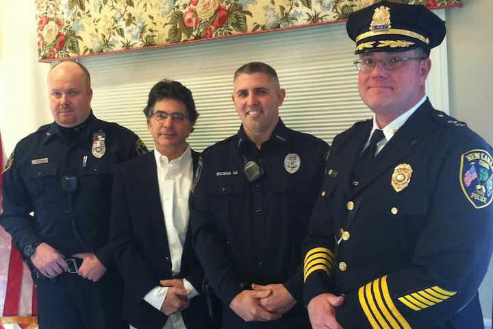 Two New Canaan Police Officers Honored For Life-Saving Actions